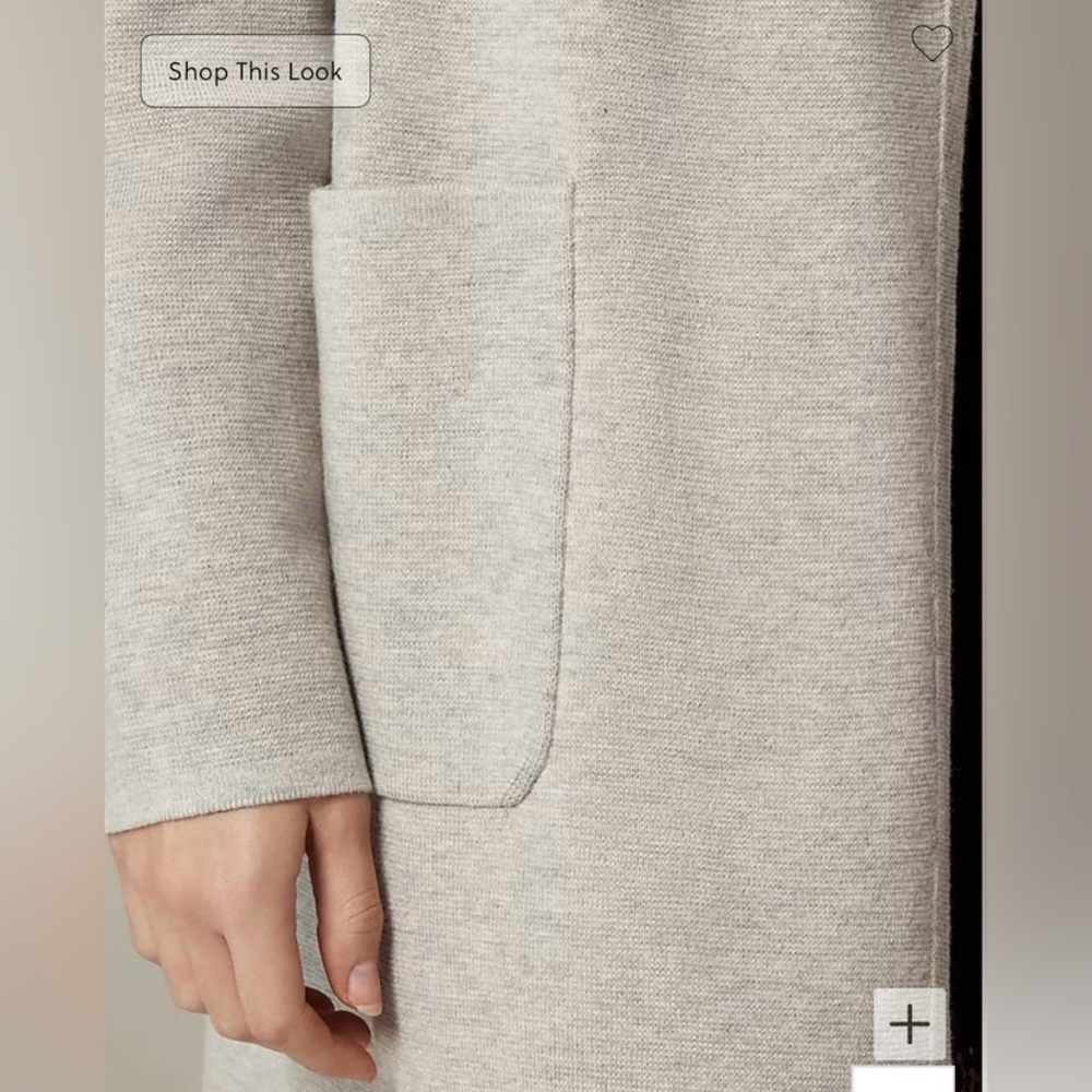 J.Crew Juliette collarless sweater-blazer in heather dove - Picture 2 of 10